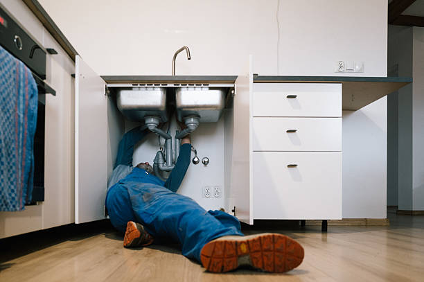 Professional Leak Detection technician working in McChord AFB, WA